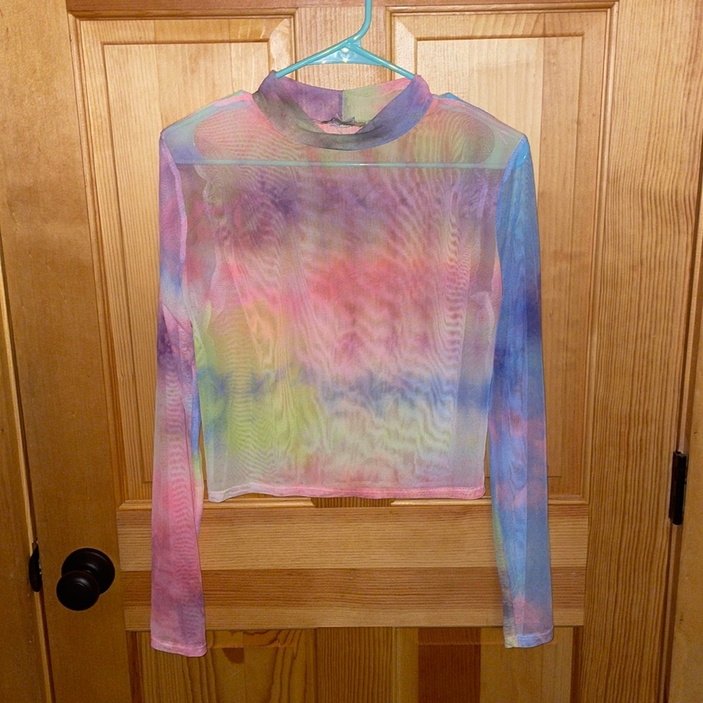 See through Tye dye long sleeve